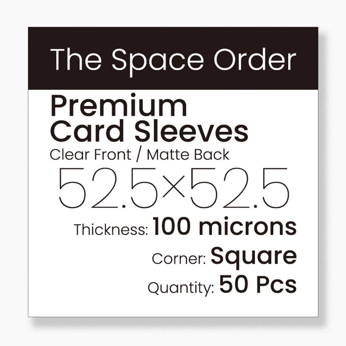 52.5x52.5mm-Premium Card Sleeves