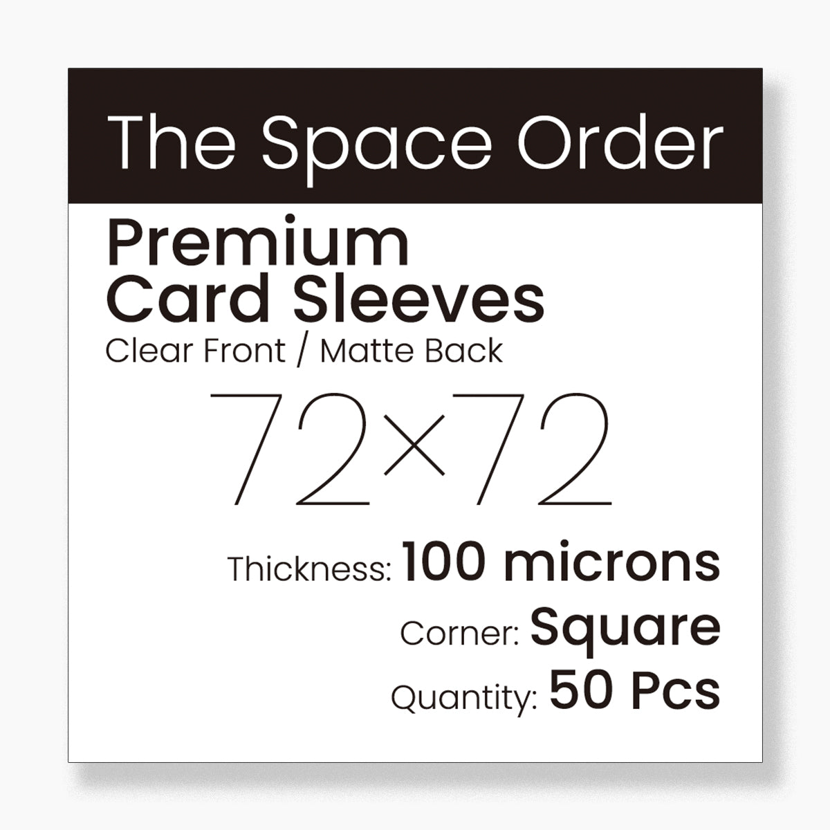 72x72mm-Premium Card Sleeves